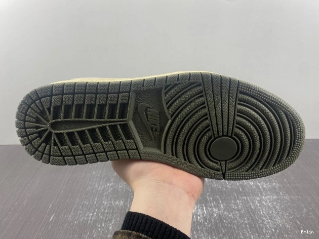 Bmlin OLIVE' AIR SCOTT 1 JORDAN OG LOW DM7866-002 TRAVIS SP 'BLACK X 0717